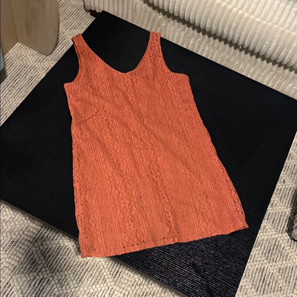 Socialite Orange Lace Dress